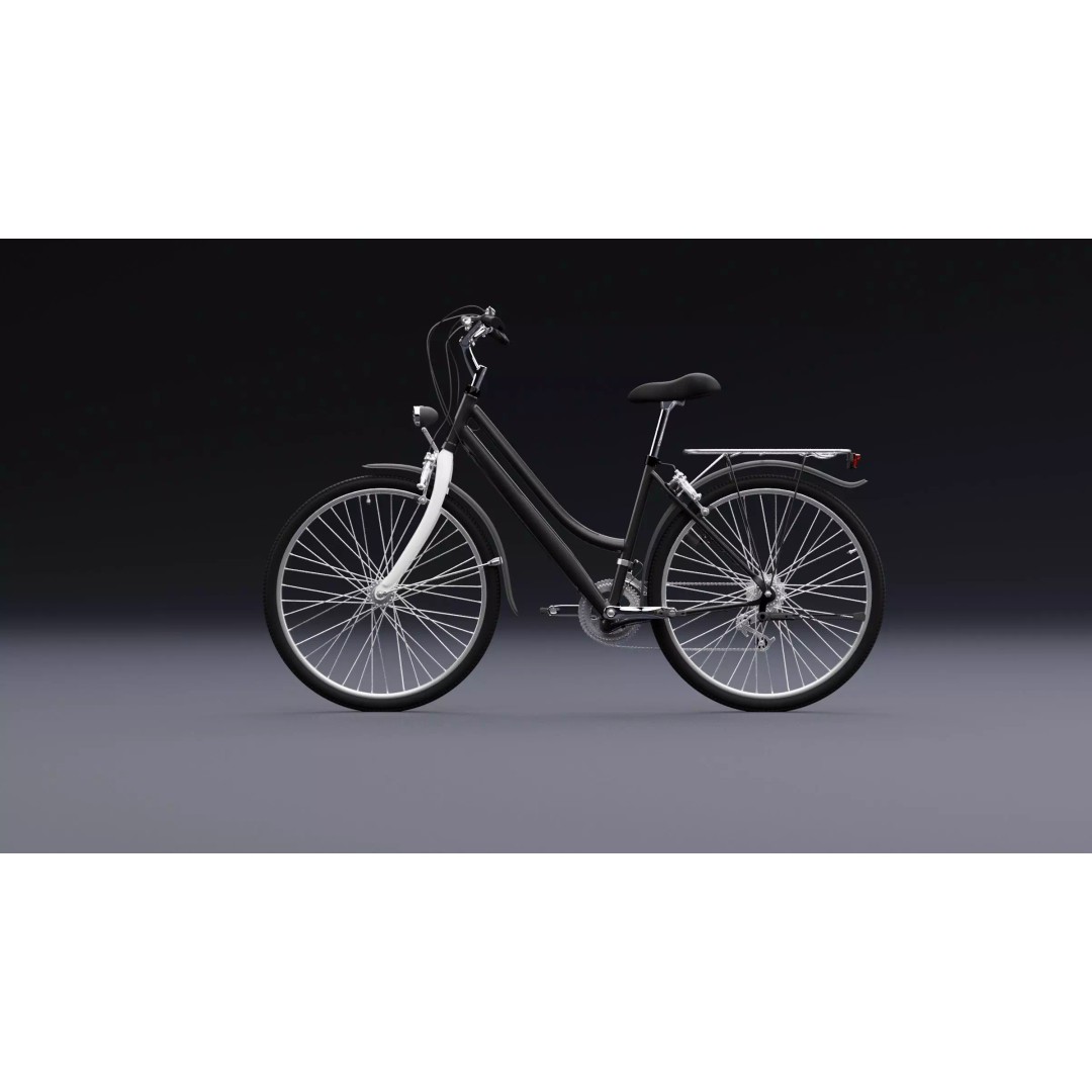 Bicycle 3D Model – Realistic High Poly Asset for Animation, FBX, OBJ - View 4