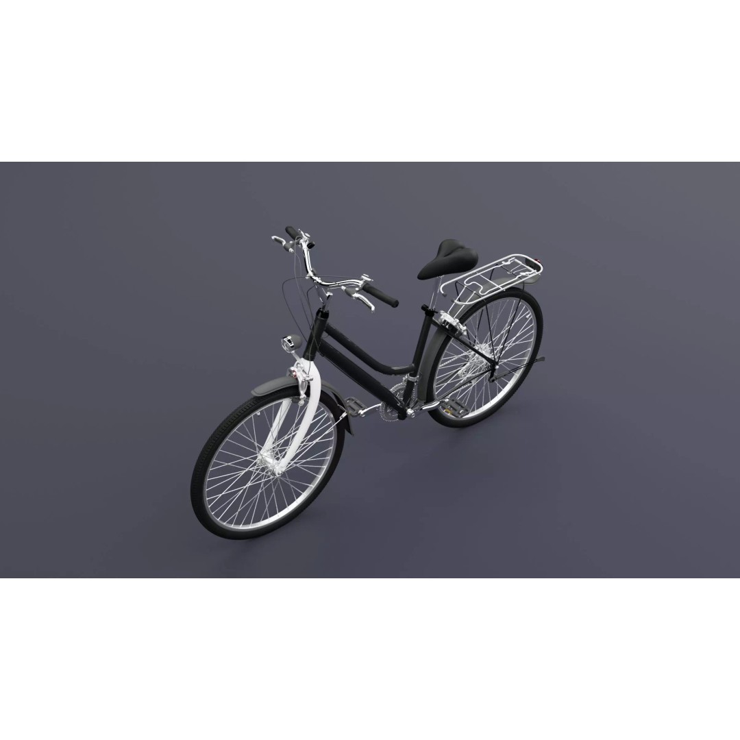 Bicycle 3D Model – Realistic High Poly Asset for Animation, FBX, OBJ - View 8