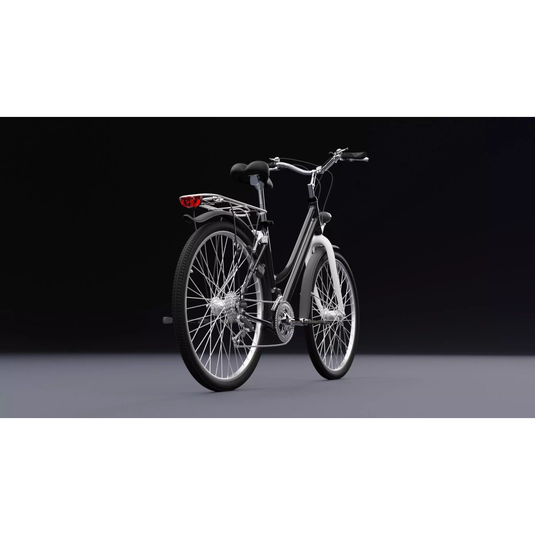 Bicycle 3D Model – Realistic High Poly Asset for Animation, FBX, OBJ - View 9