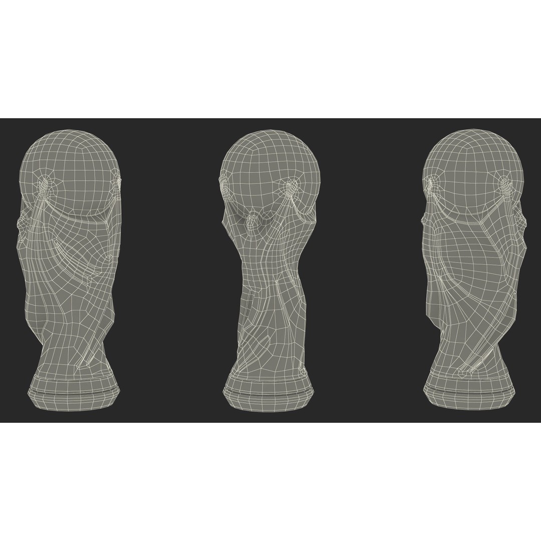 Silver Football Cup Trophy 3D Model – High Quality PBR Asset, FBX, OBJ - View 22
