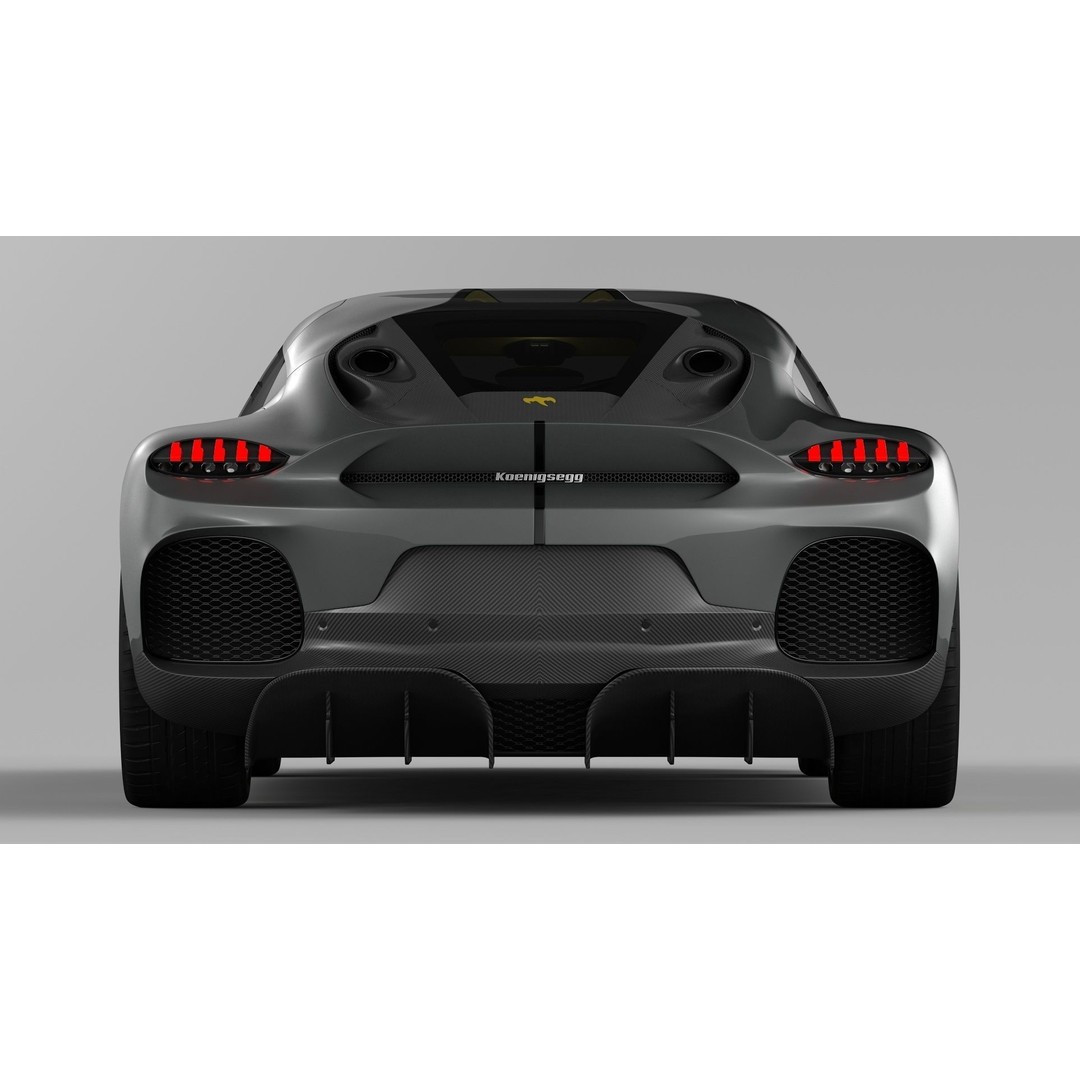Koenigsegg Gemera 3D Model – High Poly Grand Tourer, FBX, OBJ - View 11