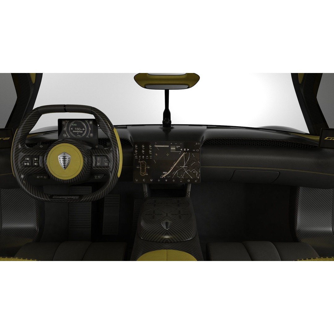 Koenigsegg Gemera 3D Model – High Poly Grand Tourer, FBX, OBJ - View 16