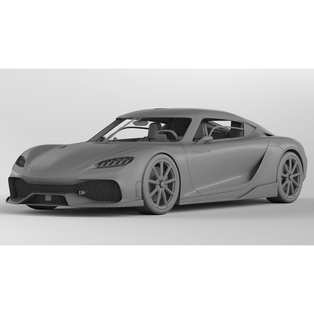 Koenigsegg Gemera 3D Model – High Poly Grand Tourer, FBX, OBJ - View 18