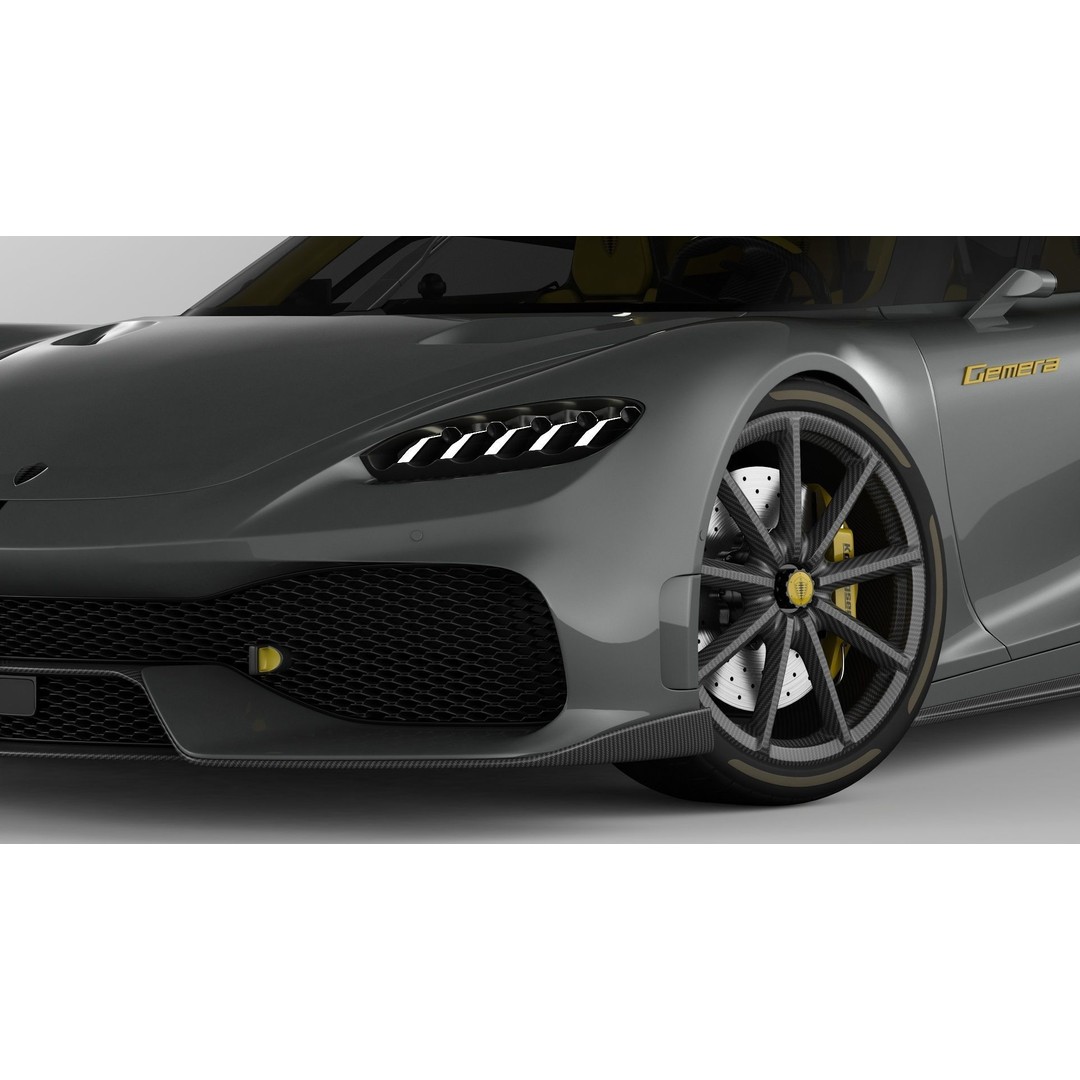 Koenigsegg Gemera 3D Model – High Poly Grand Tourer, FBX, OBJ - View 7