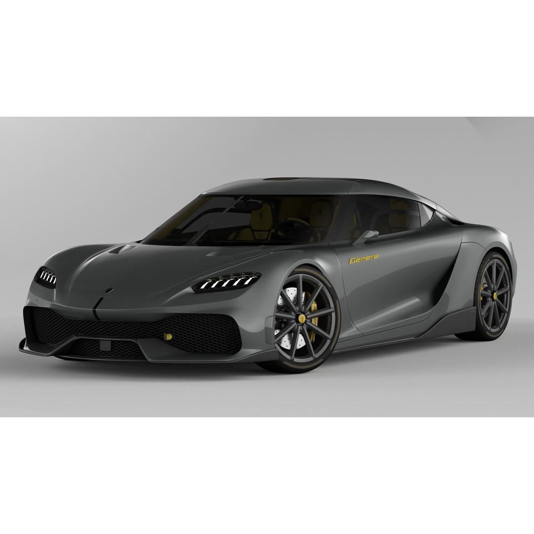 Koenigsegg Gemera 3D Model – High Poly Grand Tourer, FBX, OBJ - View 8