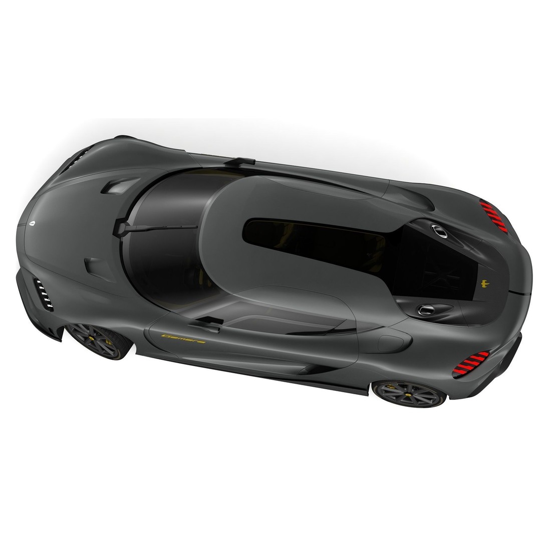 Koenigsegg Gemera 3D Model – High Poly Grand Tourer, FBX, OBJ - View 9