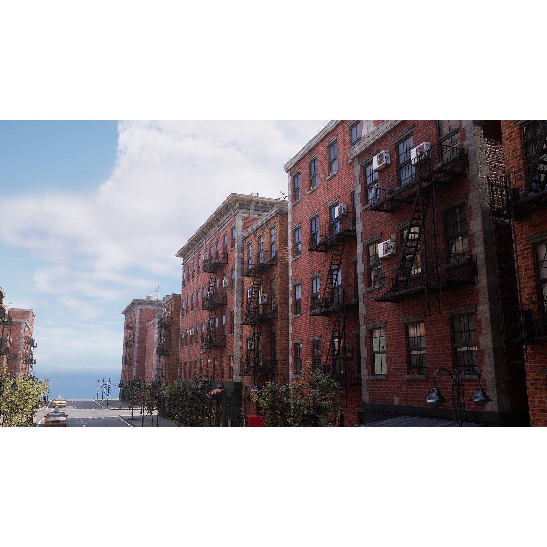 New York Street - Modular Game-Ready 3D Model