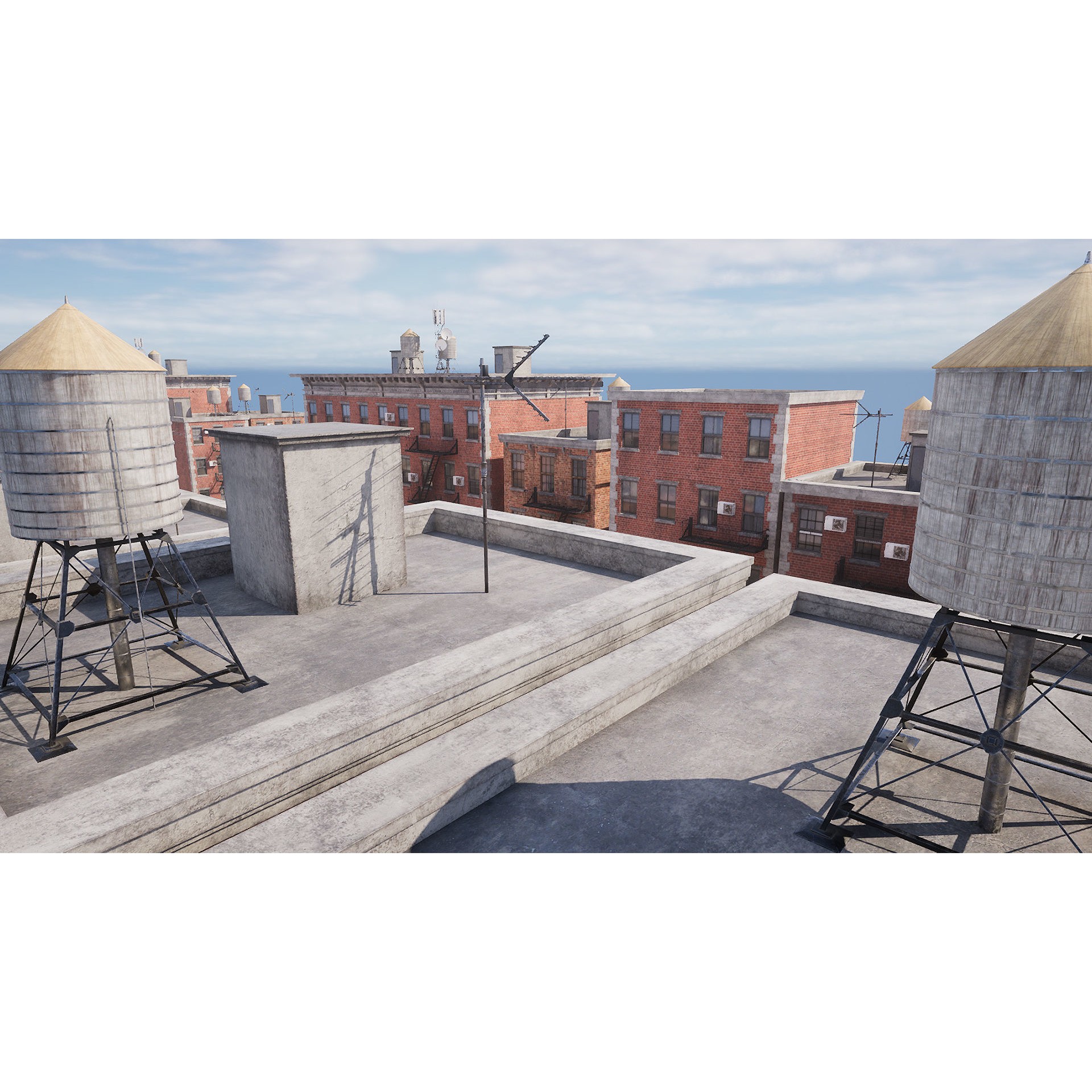 New York Street - Modular Game-Ready 3D Model - View 12