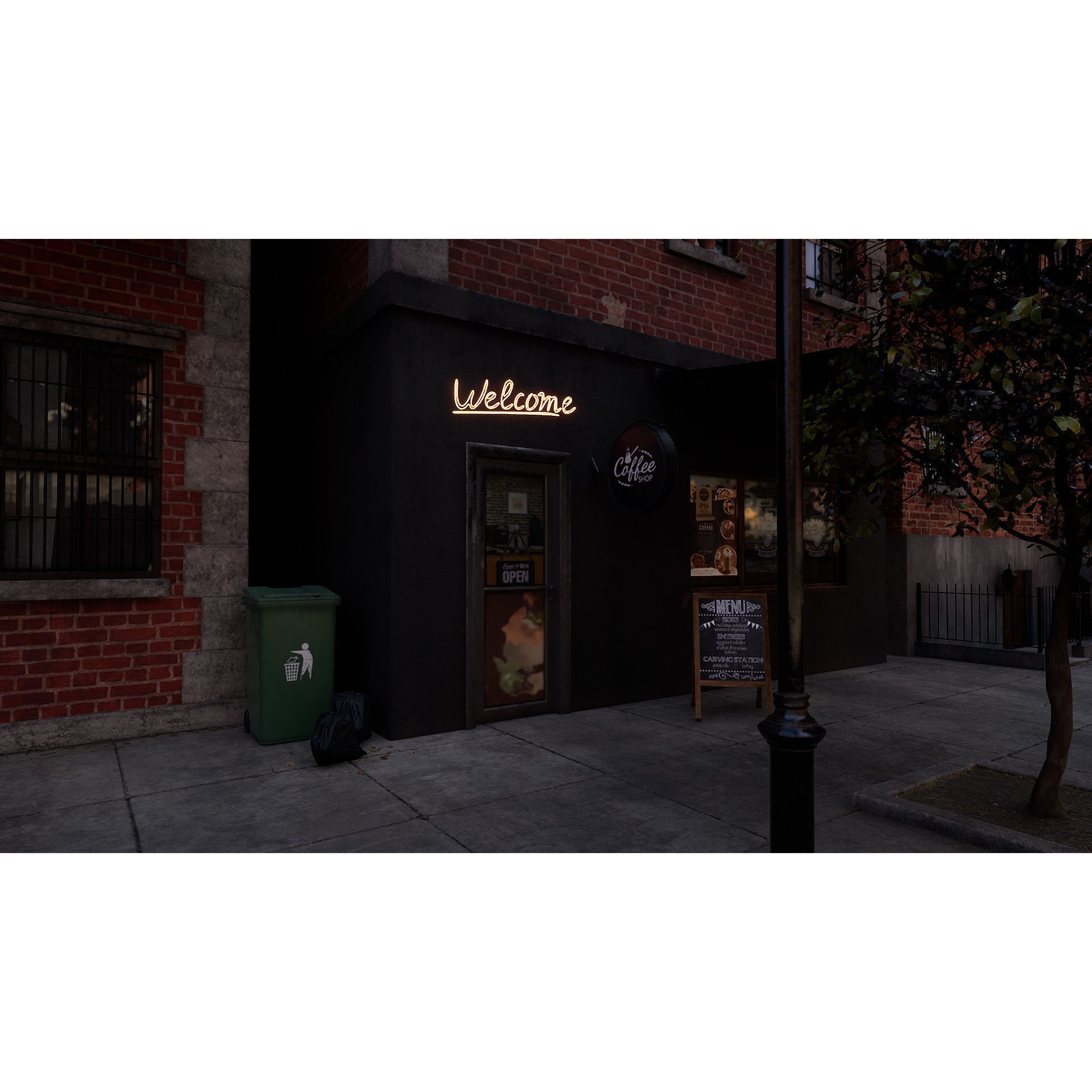 New York Street - Modular Game-Ready 3D Model - View 14