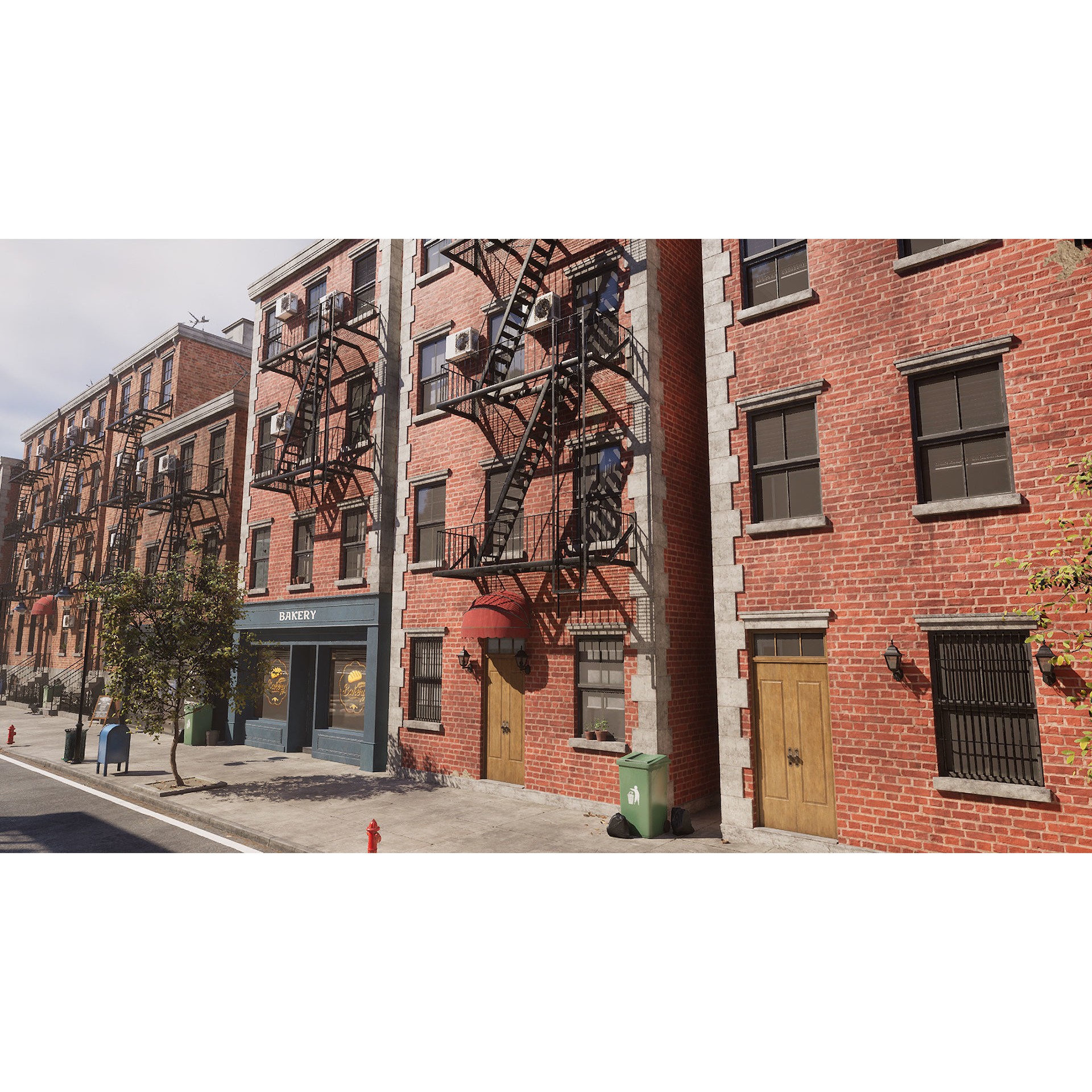 New York Street - Modular Game-Ready 3D Model - View 16