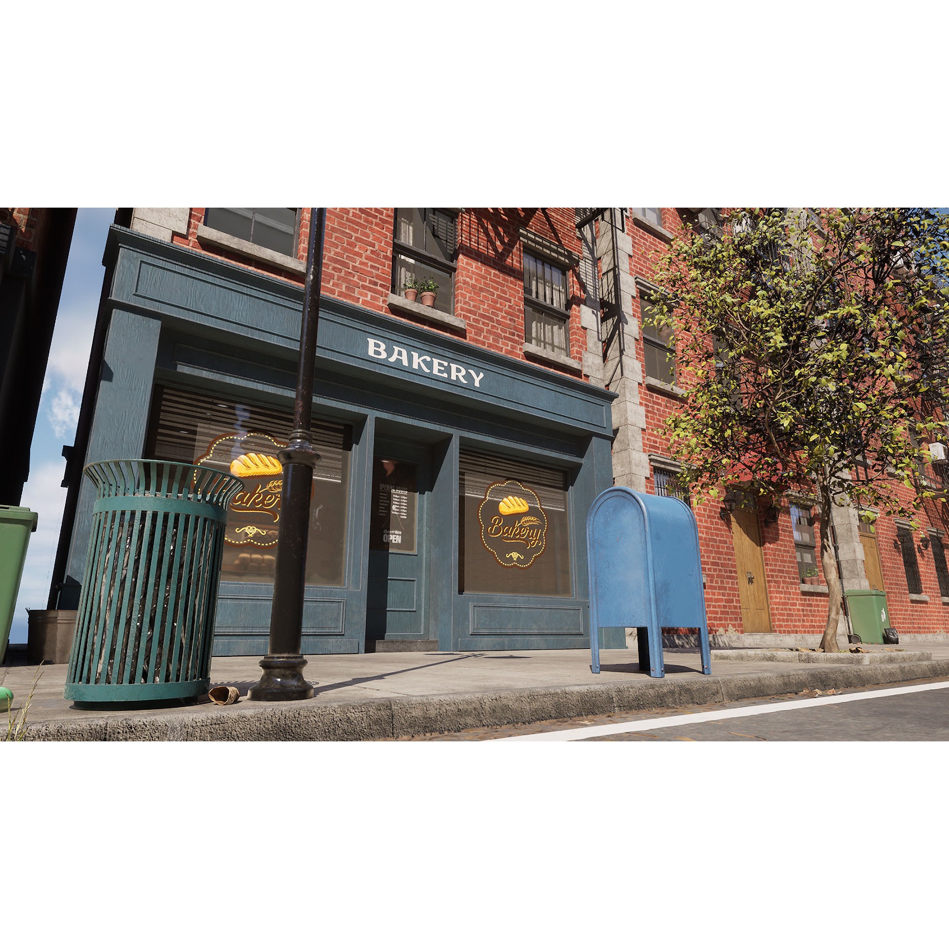 New York Street - Modular Game-Ready 3D Model - View 6