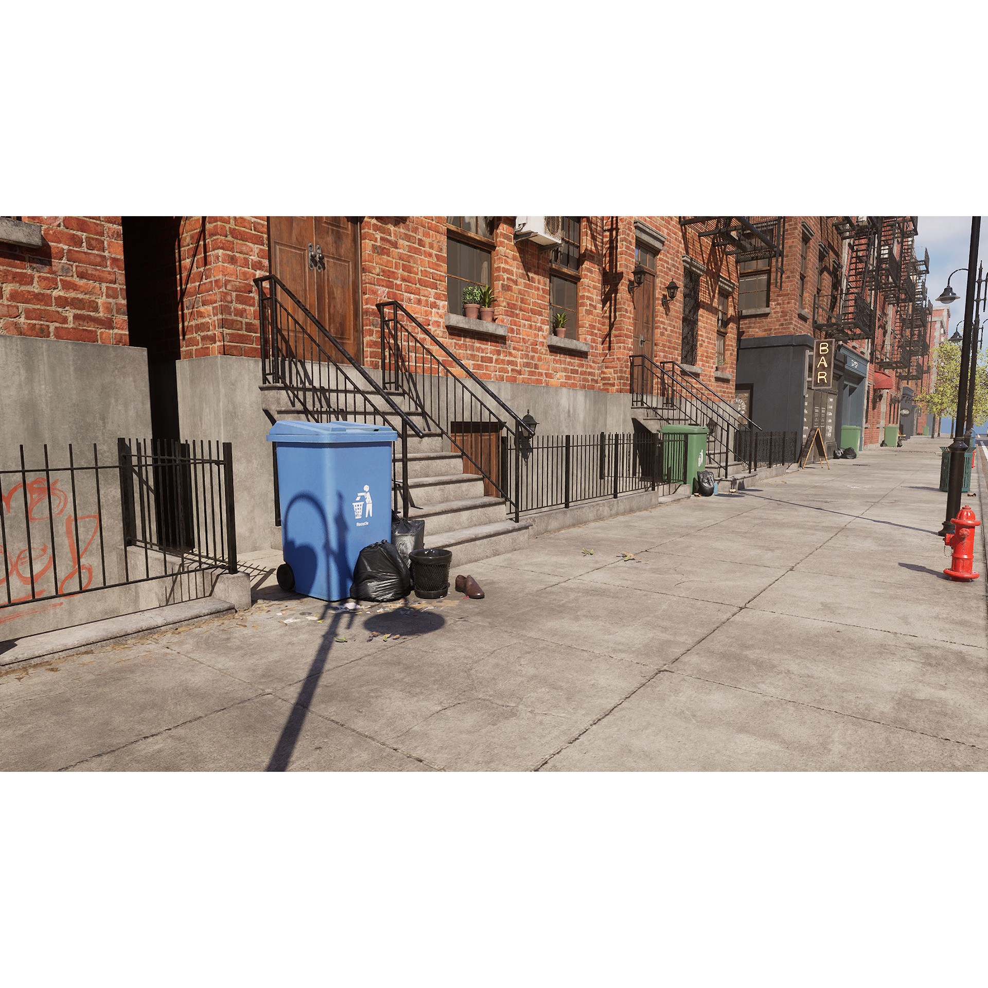 New York Street - Modular Game-Ready 3D Model - View 8