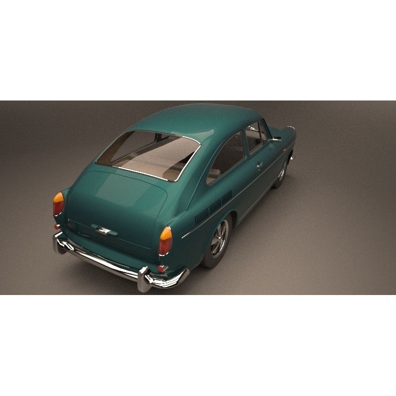 Volkswagen Type 3 Fastback 3D Model – Classic Car, FBX, Game-Ready - View 11