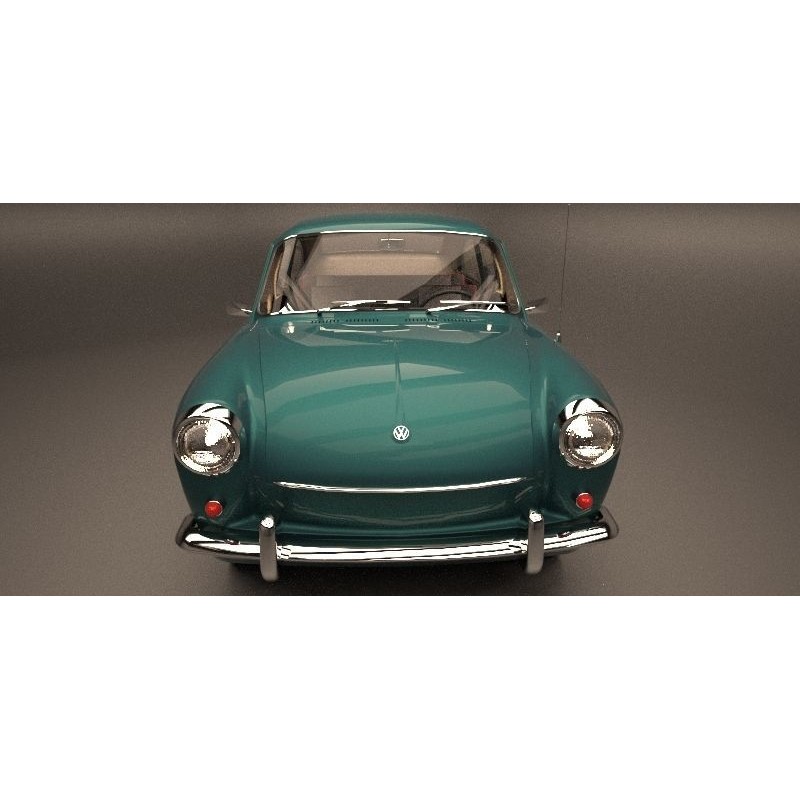 Volkswagen Type 3 Fastback 3D Model – Classic Car, FBX, Game-Ready - View 13