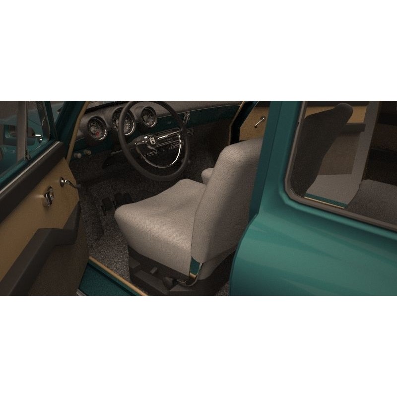 Volkswagen Type 3 Fastback 3D Model – Classic Car, FBX, Game-Ready - View 18