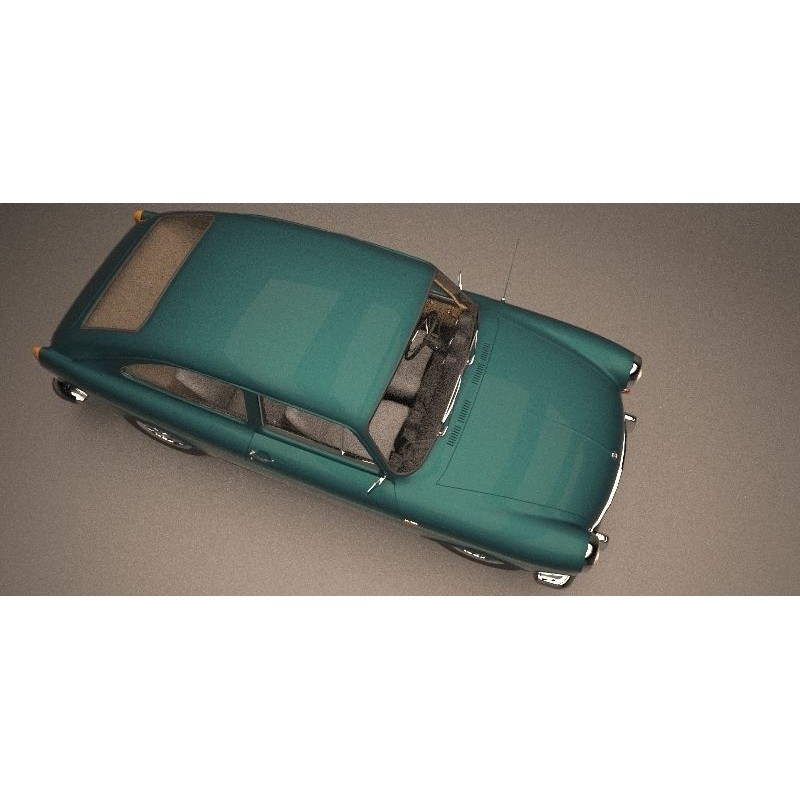 Volkswagen Type 3 Fastback 3D Model – Classic Car, FBX, Game-Ready - View 19
