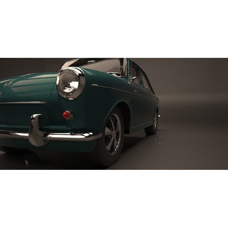 Volkswagen Type 3 Fastback 3D Model – Classic Car, FBX, Game-Ready - View 20
