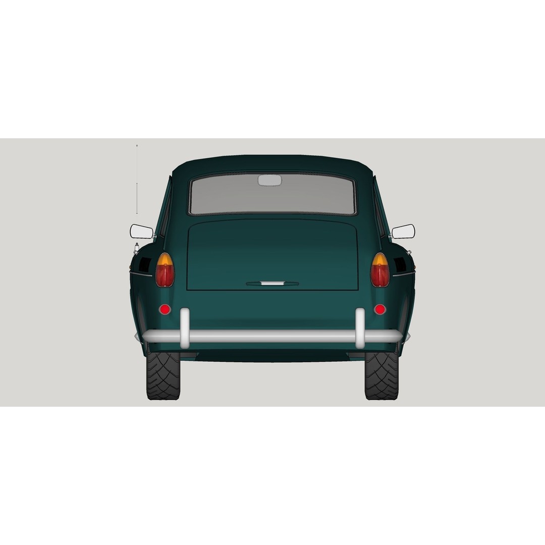 Volkswagen Type 3 Fastback 3D Model – Classic Car, FBX, Game-Ready - View 27