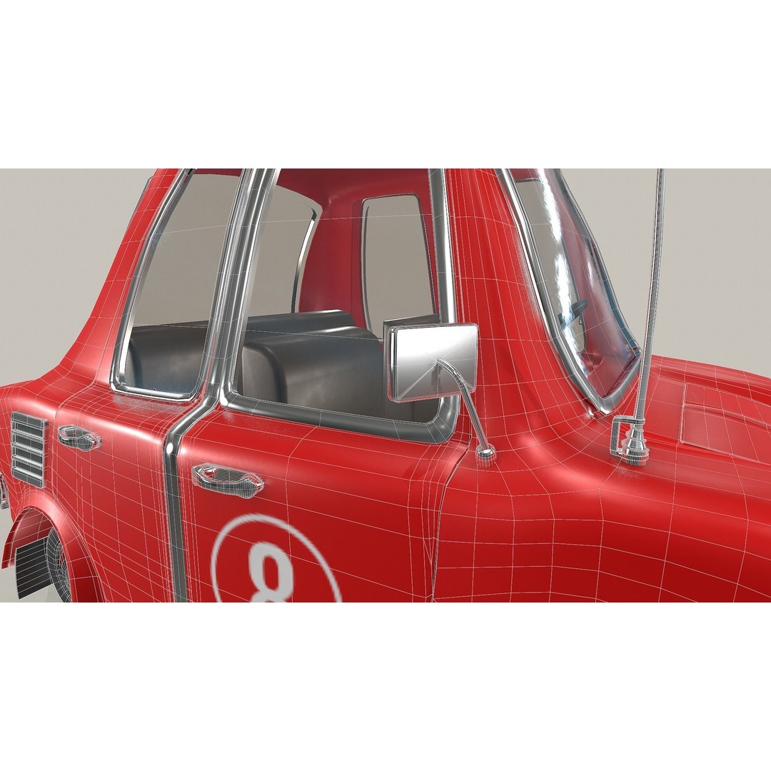 Cartoon Car 3D Model – Fun Racing Style, Game-Ready Formats
