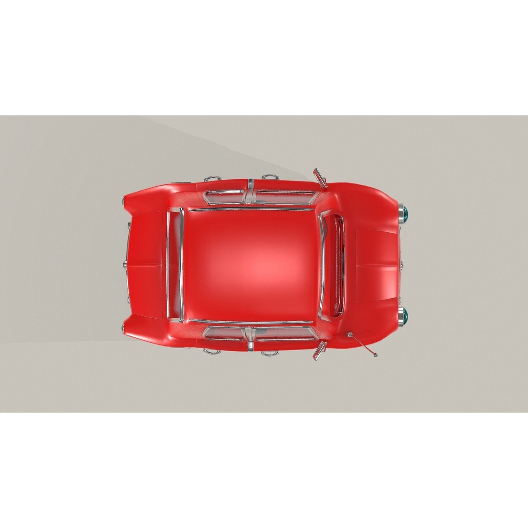 Cartoon Car 3D Model – Fun Racing Style, Game-Ready Formats - View 10