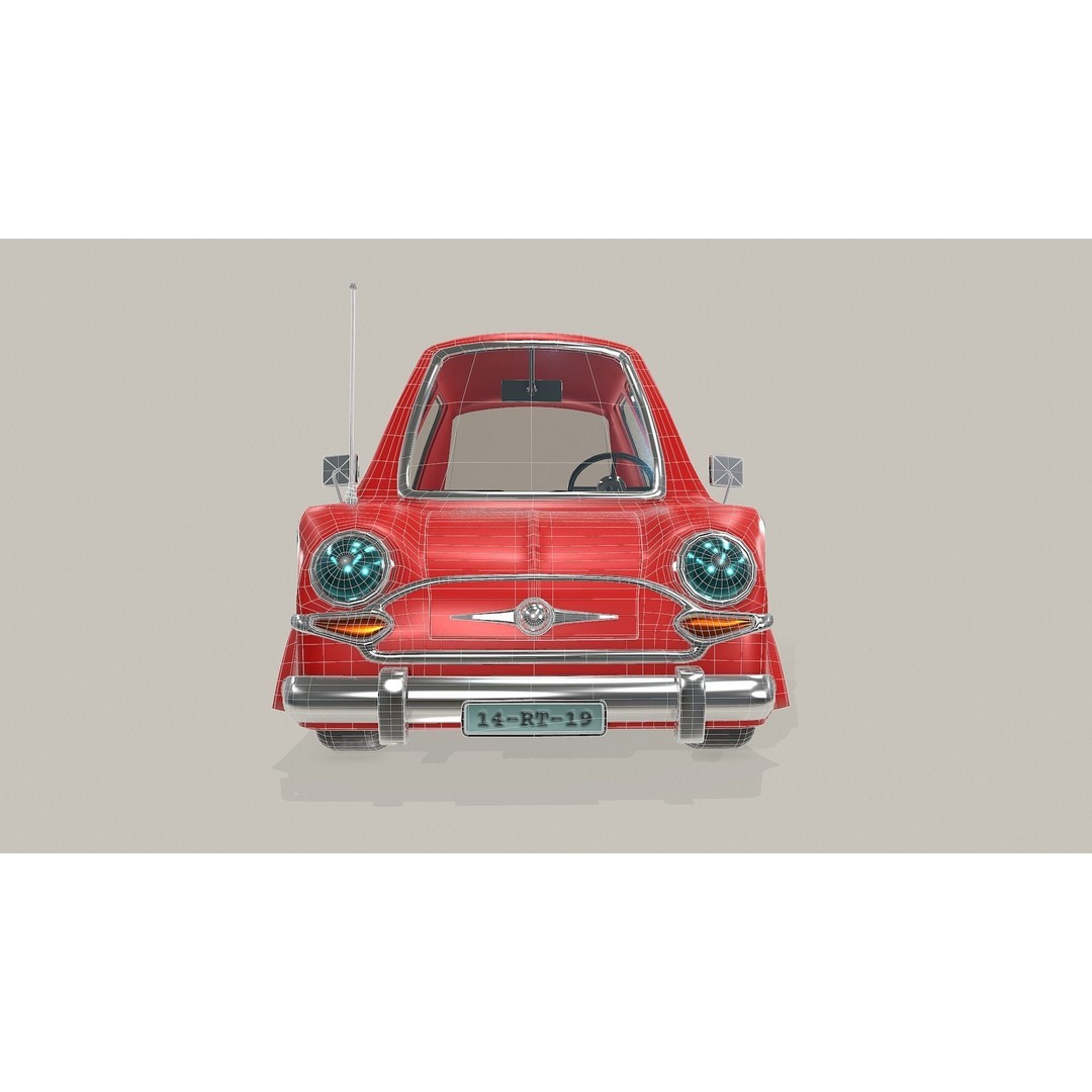 Cartoon Car 3D Model – Fun Racing Style, Game-Ready Formats - View 5