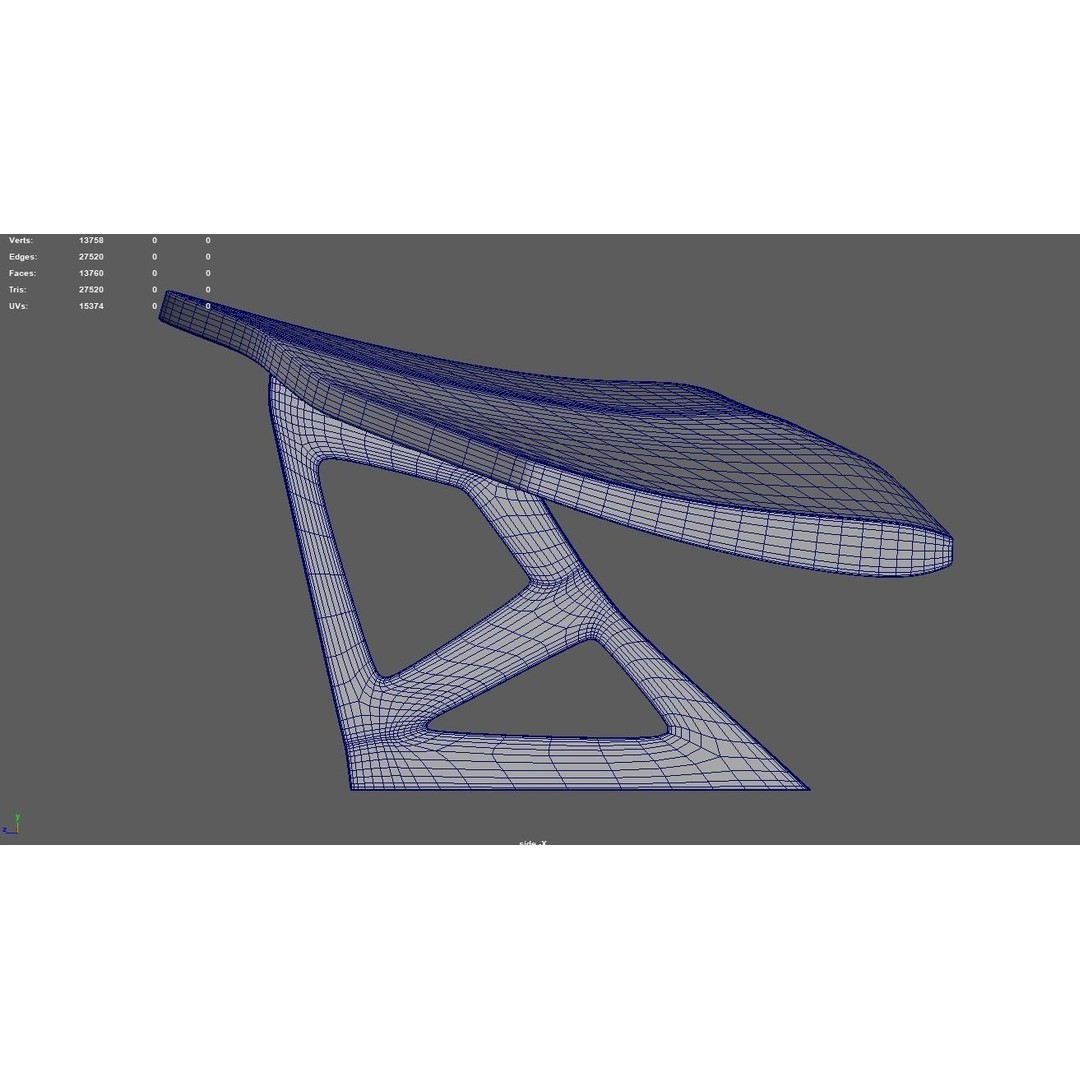 Car Spoiler 3D Model – Low Poly Sport Car Part, FBX, OBJ, STL - View 11