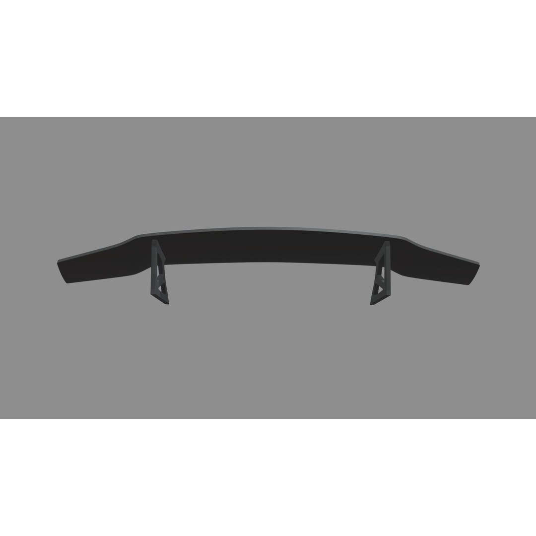 Car Spoiler 3D Model – Low Poly Sport Car Part, FBX, OBJ, STL - View 5