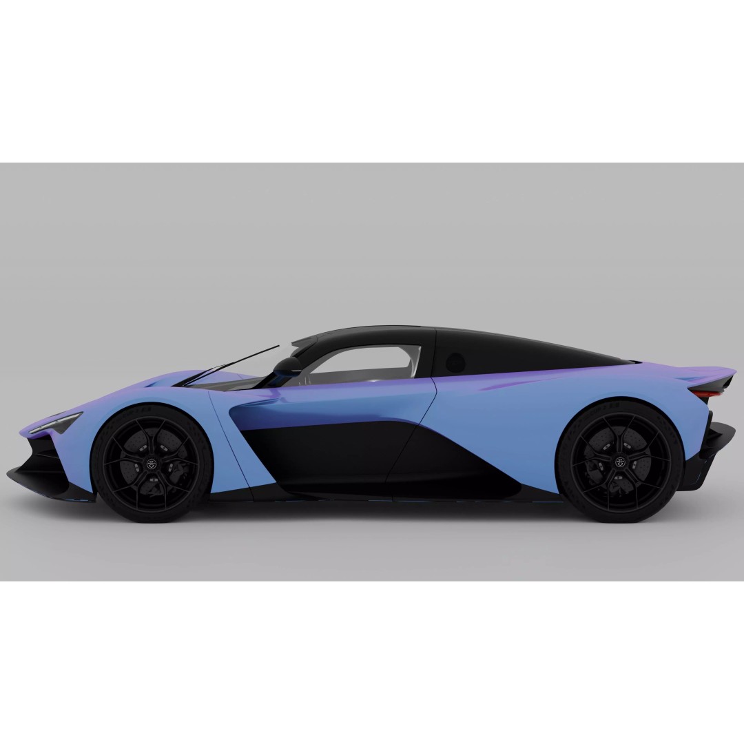 Zenvo Aurora 3D Model – High Poly Game-Ready Hypercar, FBX, OBJ - View 7