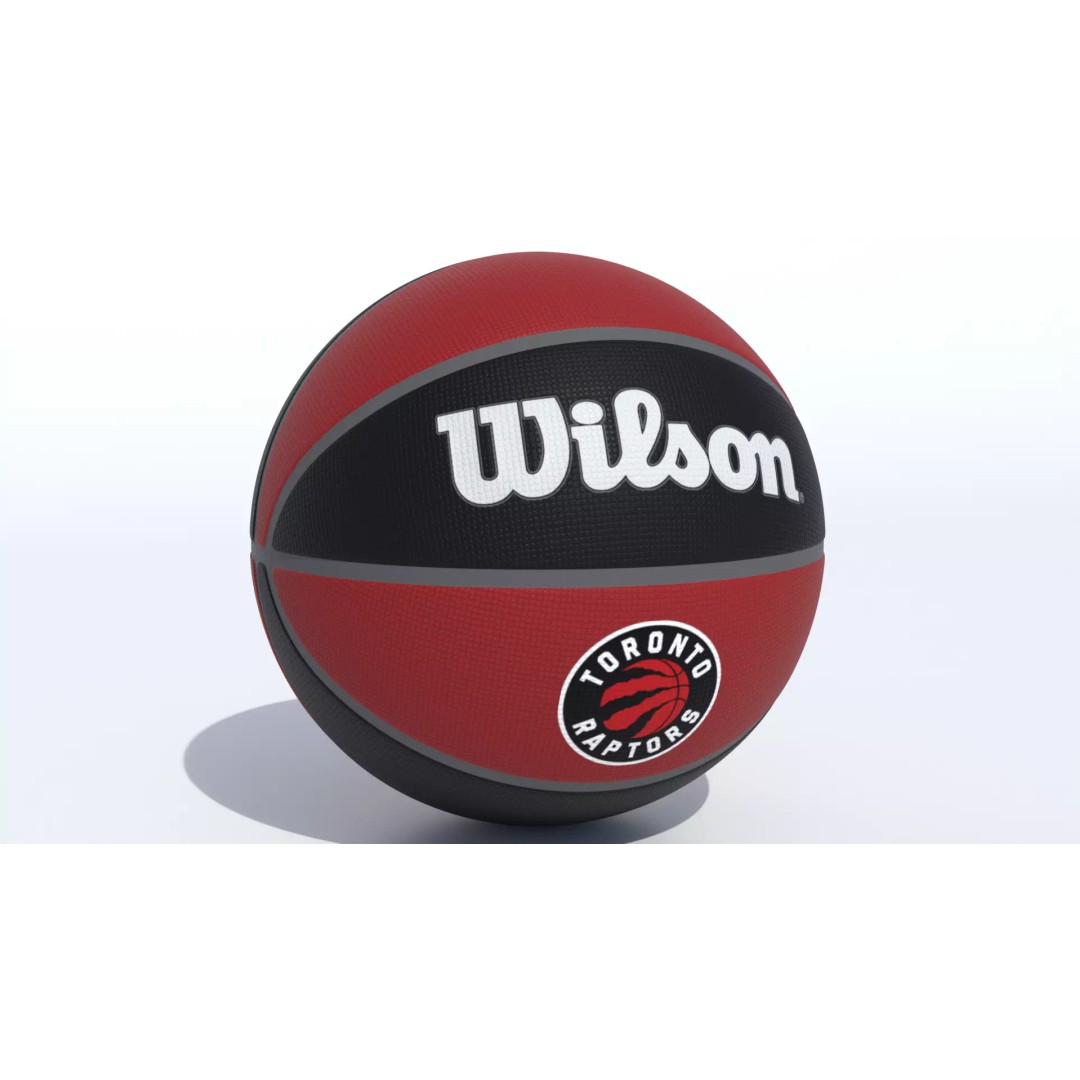 Toronto Raptors Basketball 3D Model – PBR Textured Game Asset, FBX, OBJ - View 2