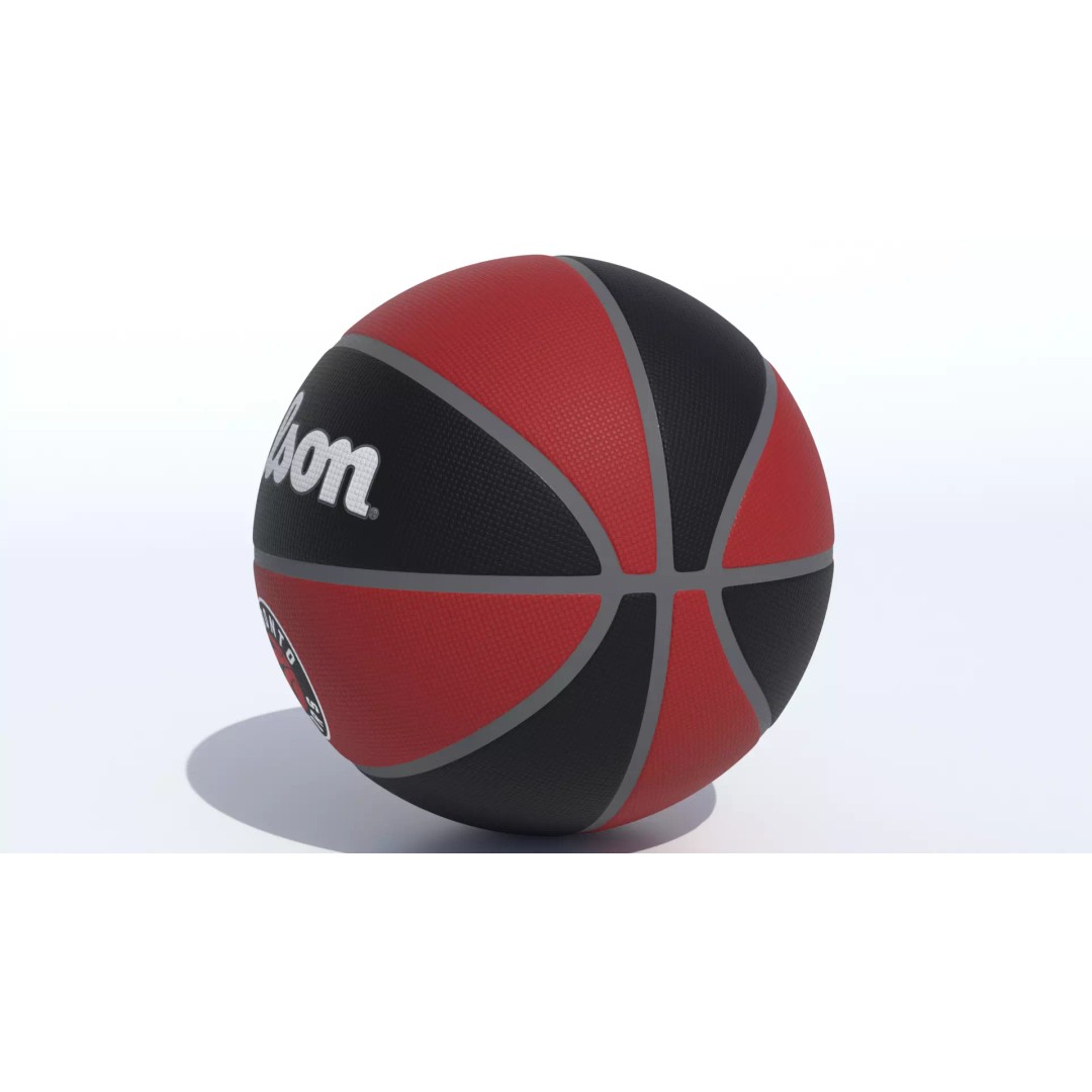 Toronto Raptors Basketball 3D Model – PBR Textured Game Asset, FBX, OBJ - View 9