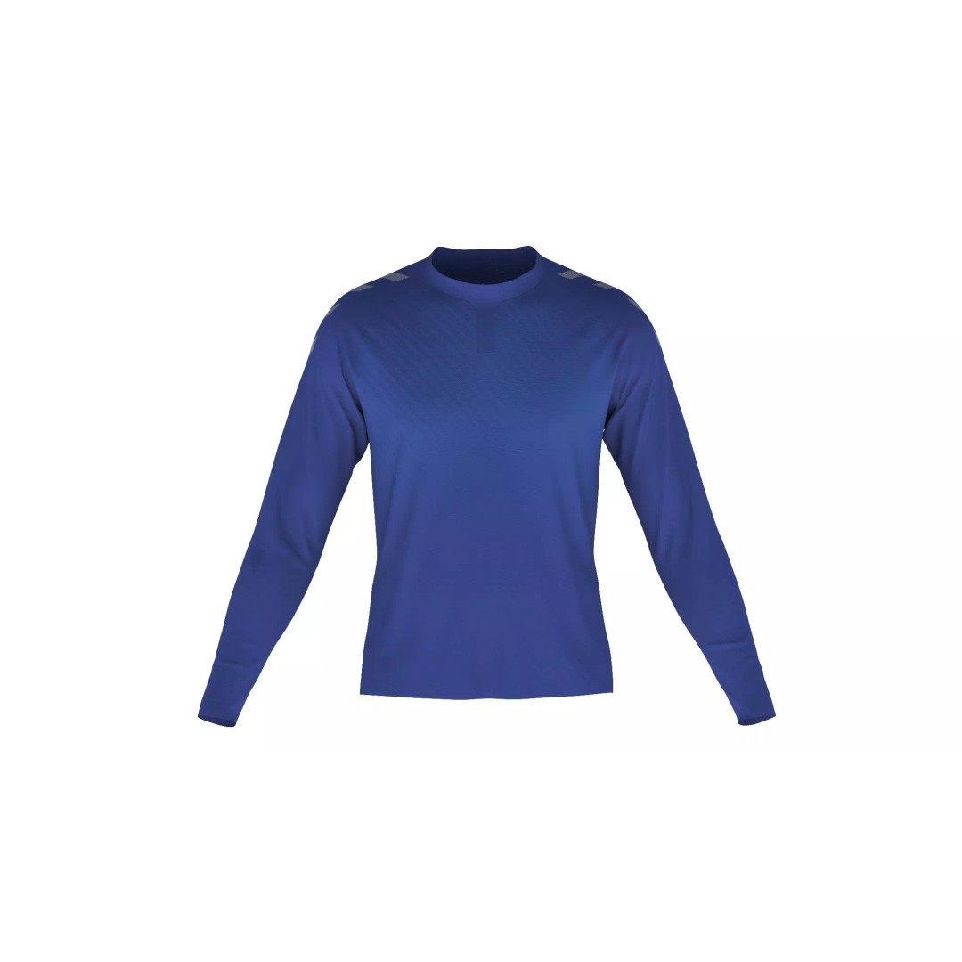 Men Football Long Sleeve Shirt 3D Model – Low Poly Game Asset, FBX - View 2