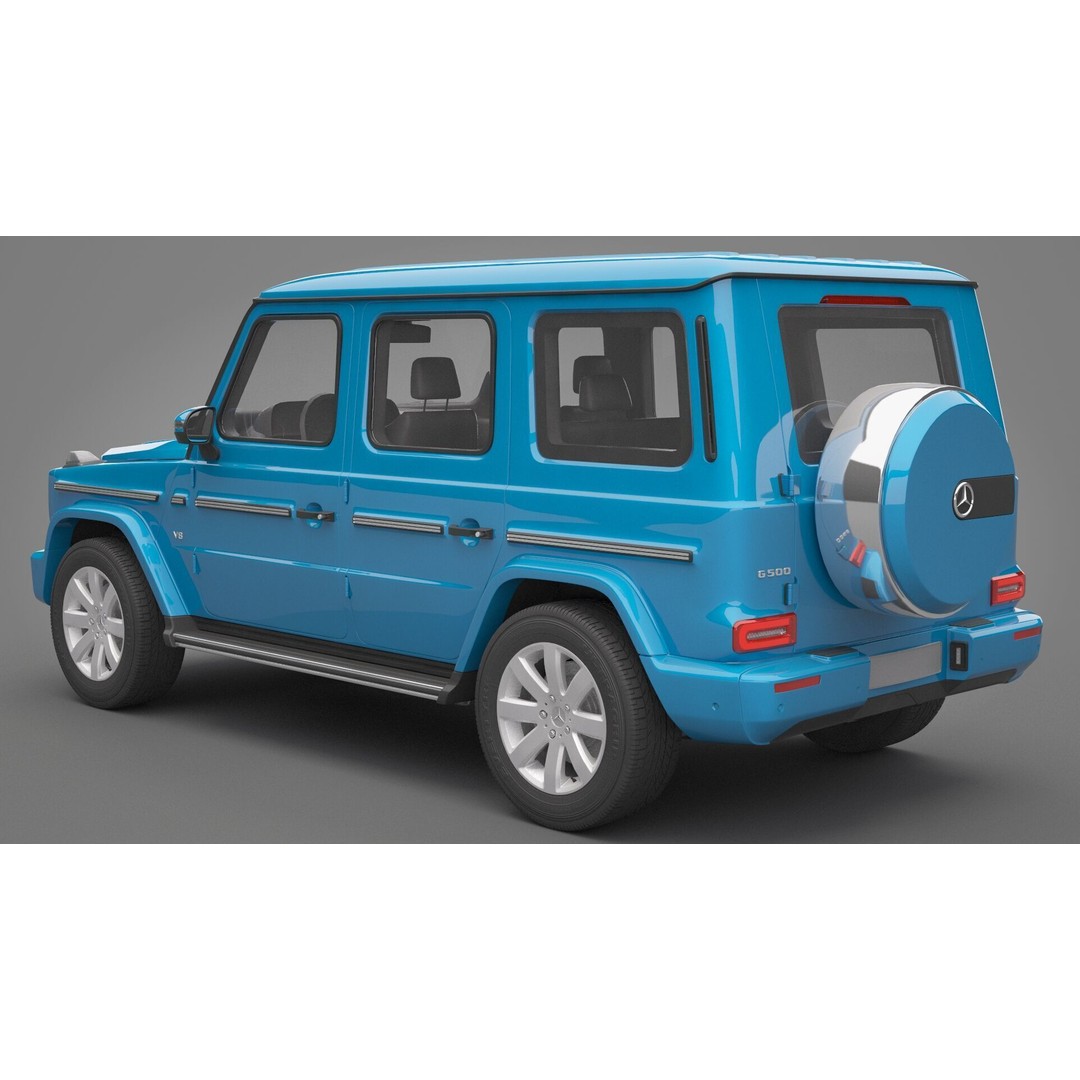 Mercedes-Benz G-Class 2019 3D Model – High Poly SUV Asset, FBX, OBJ - View 11