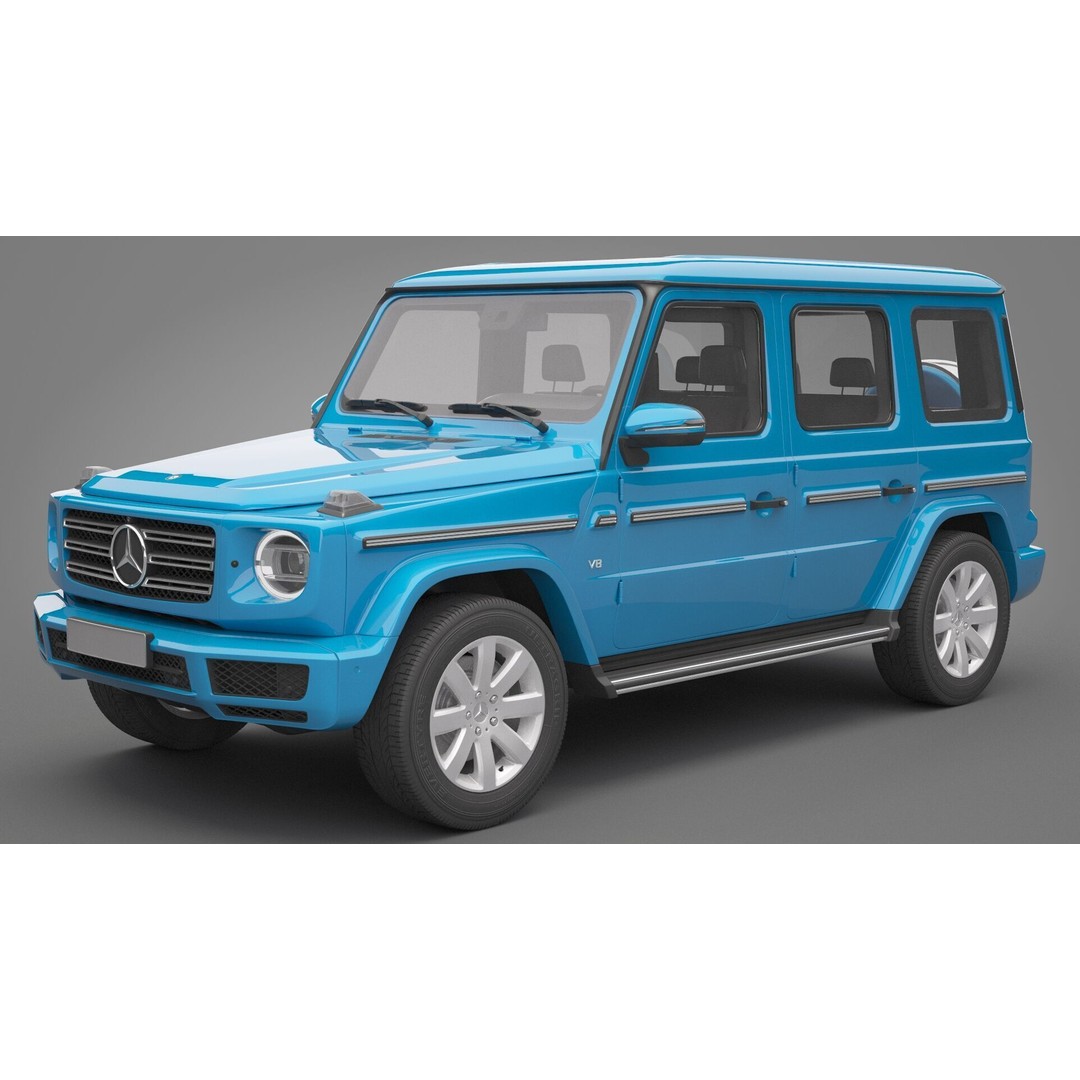 Mercedes-Benz G-Class 2019 3D Model – High Poly SUV Asset, FBX, OBJ - View 13
