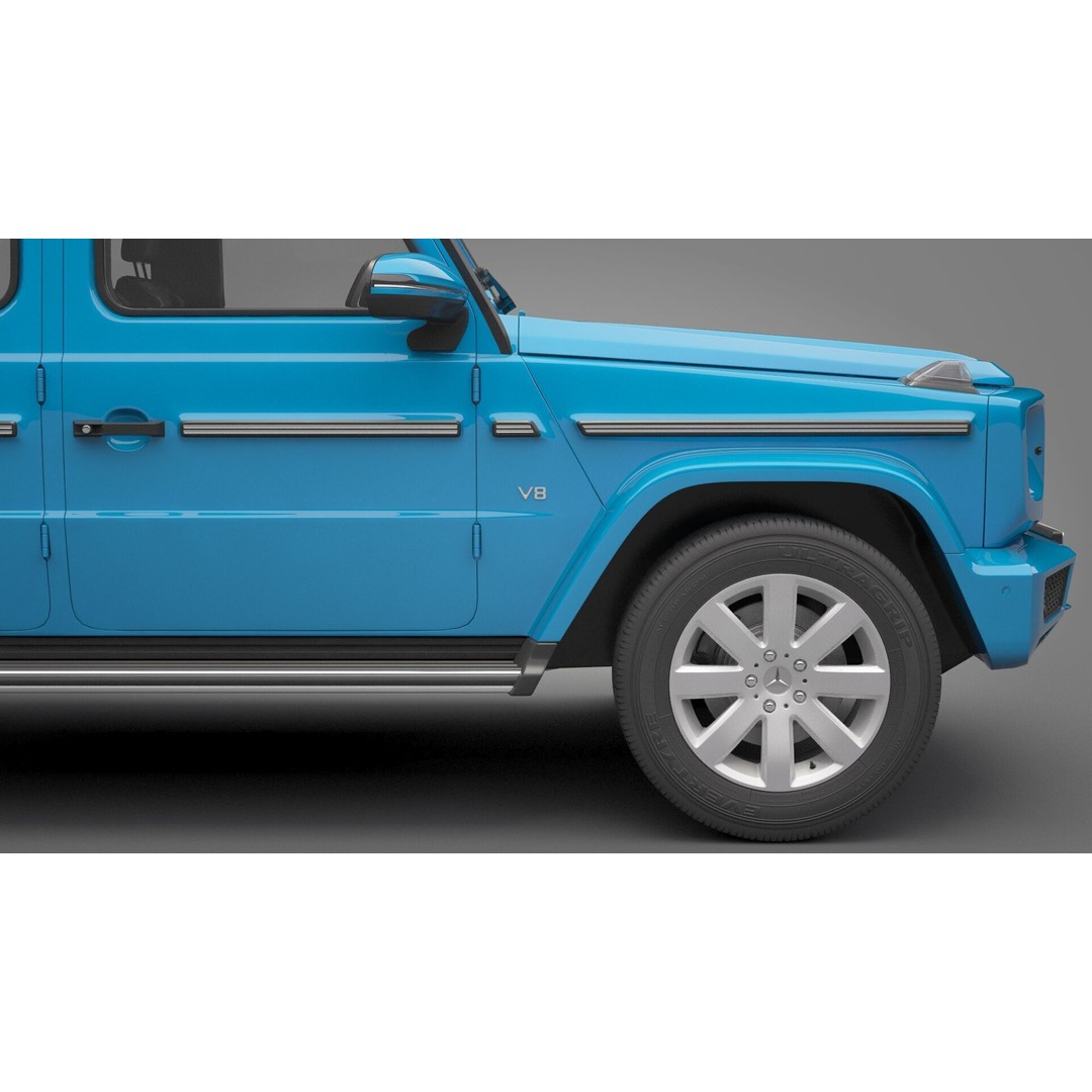 Mercedes-Benz G-Class 2019 3D Model – High Poly SUV Asset, FBX, OBJ - View 14