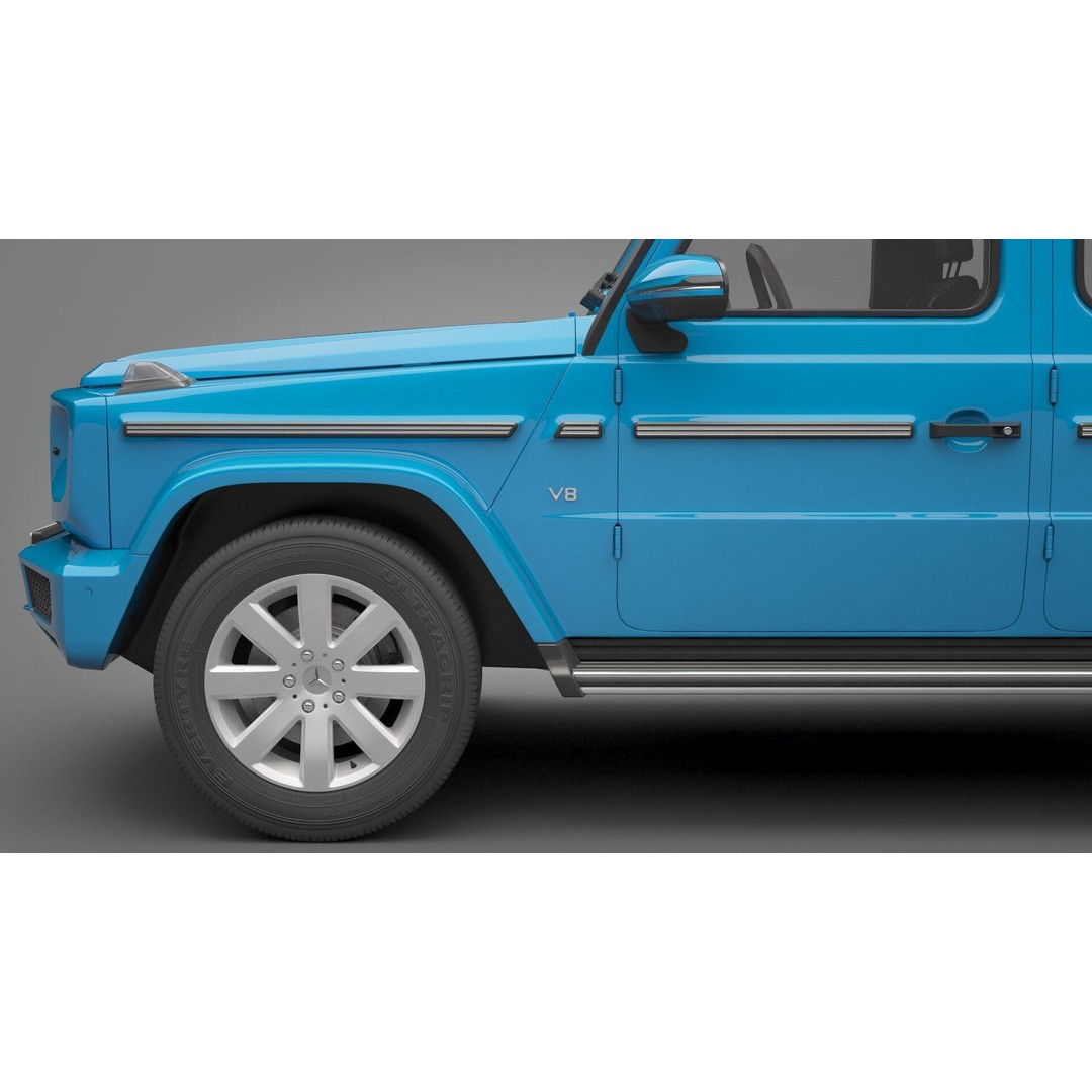 Mercedes-Benz G-Class 2019 3D Model – High Poly SUV Asset, FBX, OBJ - View 16