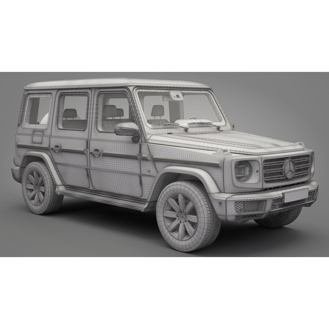 Mercedes-Benz G-Class 2019 3D Model – High Poly SUV Asset, FBX, OBJ - View 21