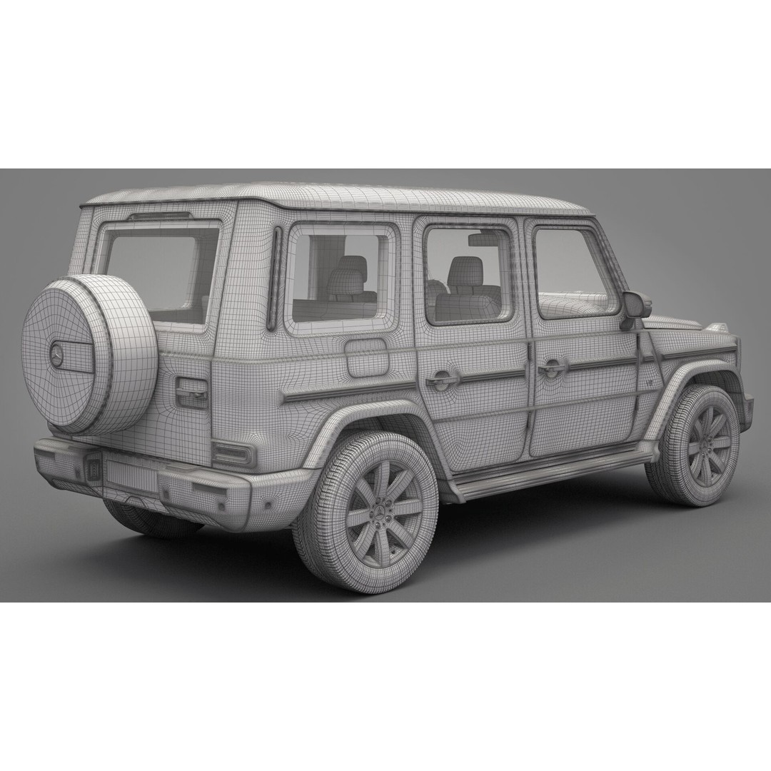 Mercedes-Benz G-Class 2019 3D Model – High Poly SUV Asset, FBX, OBJ - View 22