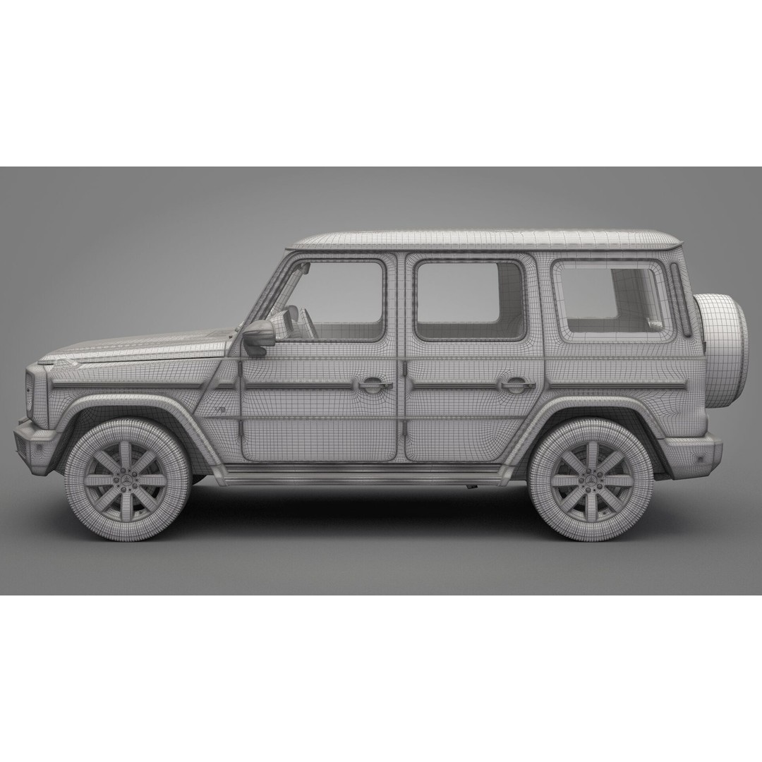 Mercedes-Benz G-Class 2019 3D Model – High Poly SUV Asset, FBX, OBJ - View 26