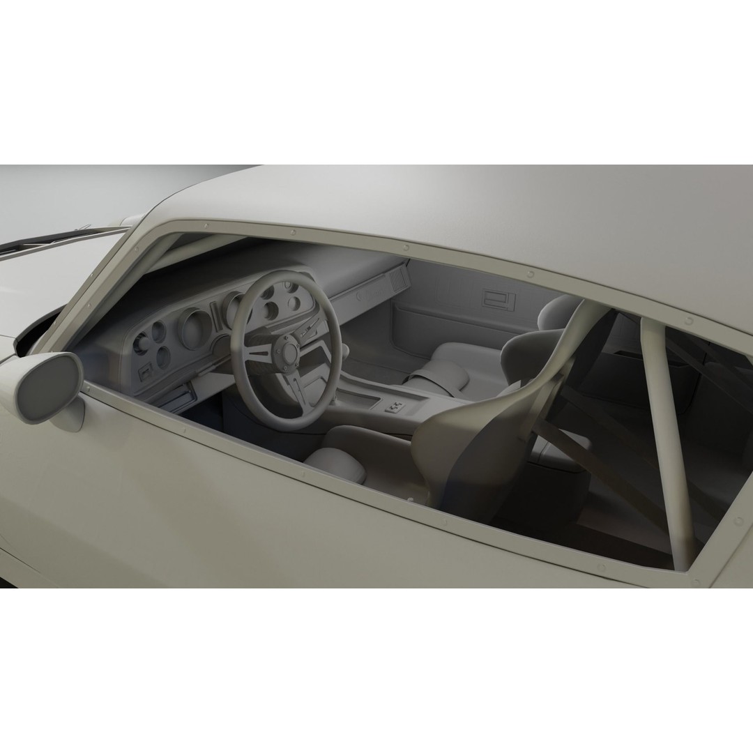 1970 Chevrolet Camaro 3D Model – Mid-Poly Game Asset, FBX, PBR - View 22