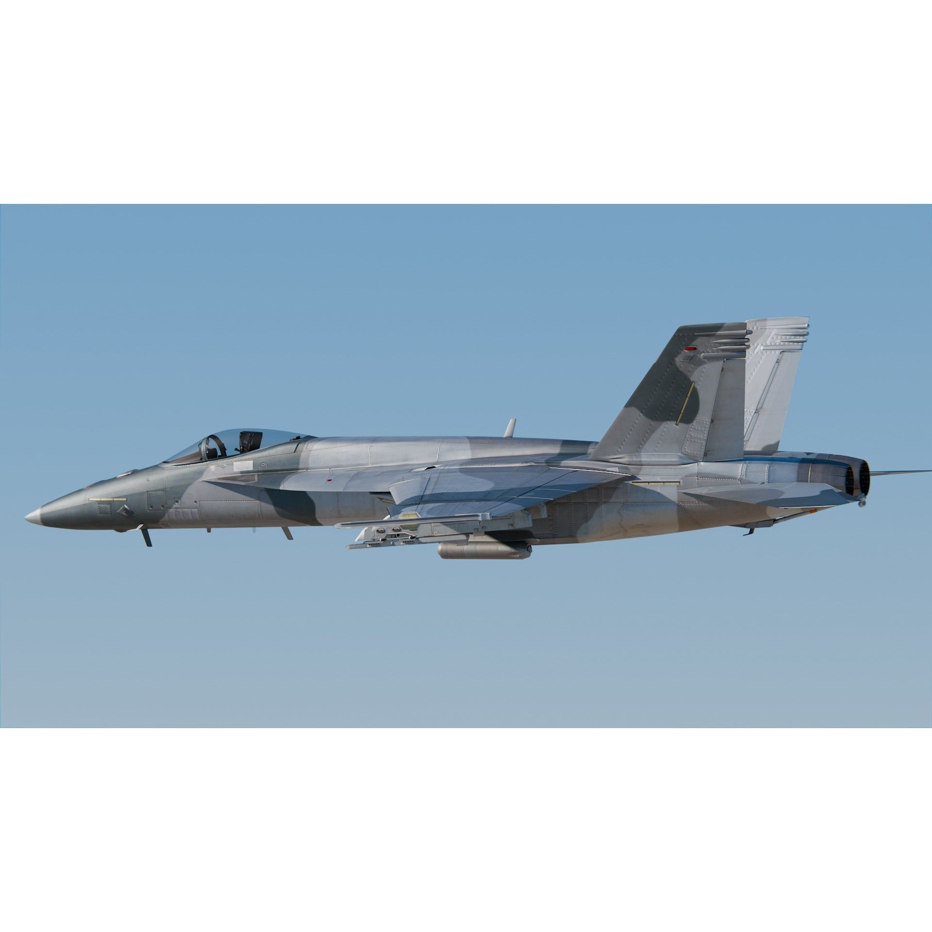 Boeing F A-18E F Super Hornet - Game-Ready 3D Model