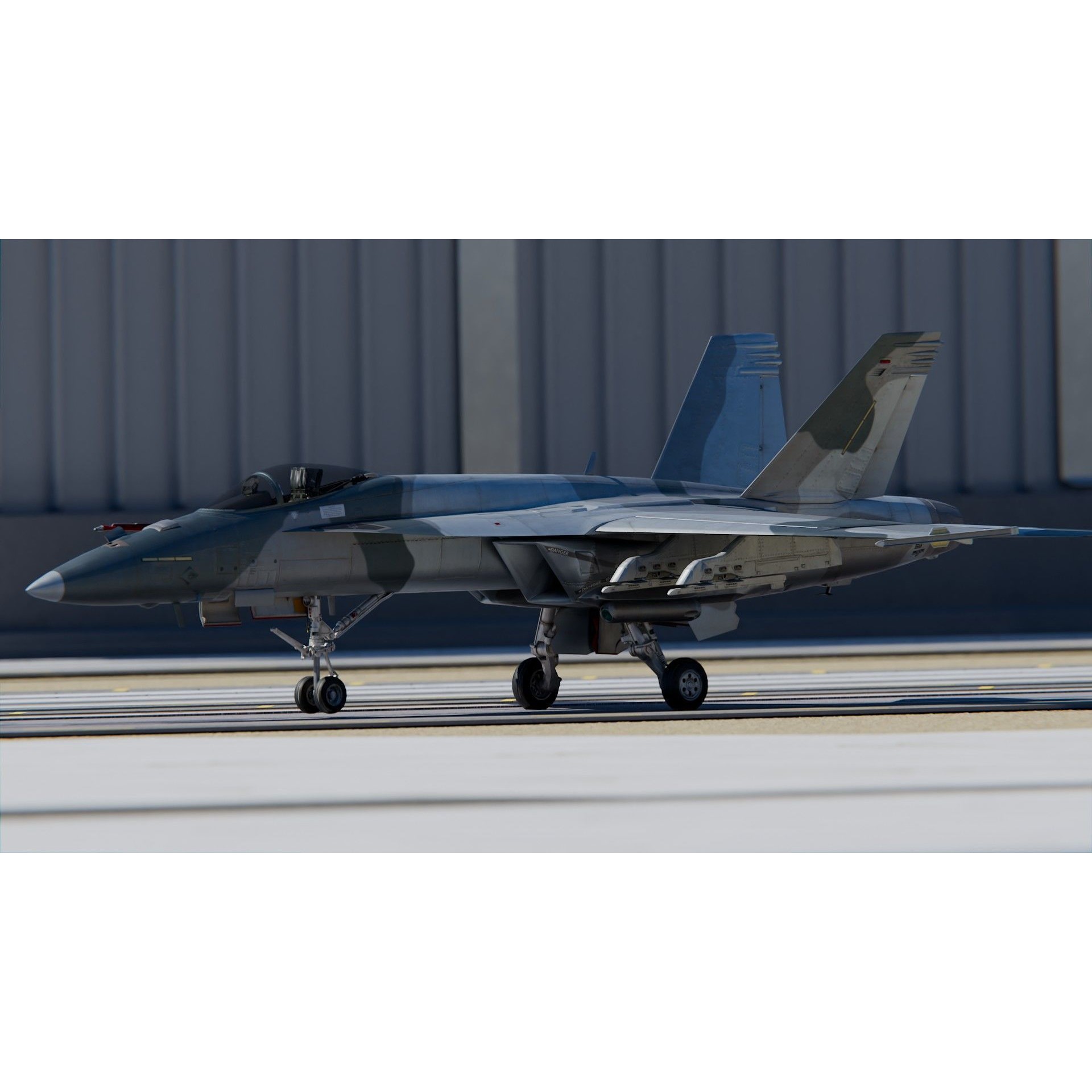Boeing F A-18E F Super Hornet - Game-Ready 3D Model - View 3