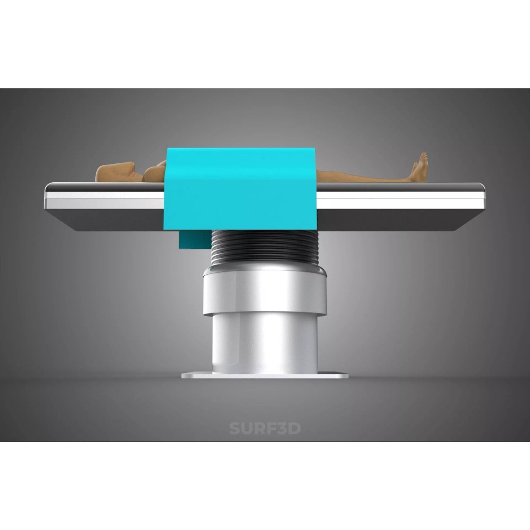 Human Body Mannequin 3D Model – Surgical Table with Sterile Drape, FBX - View 14