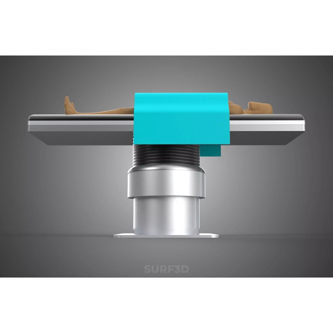 Human Body Mannequin 3D Model – Surgical Table with Sterile Drape, FBX - View 18