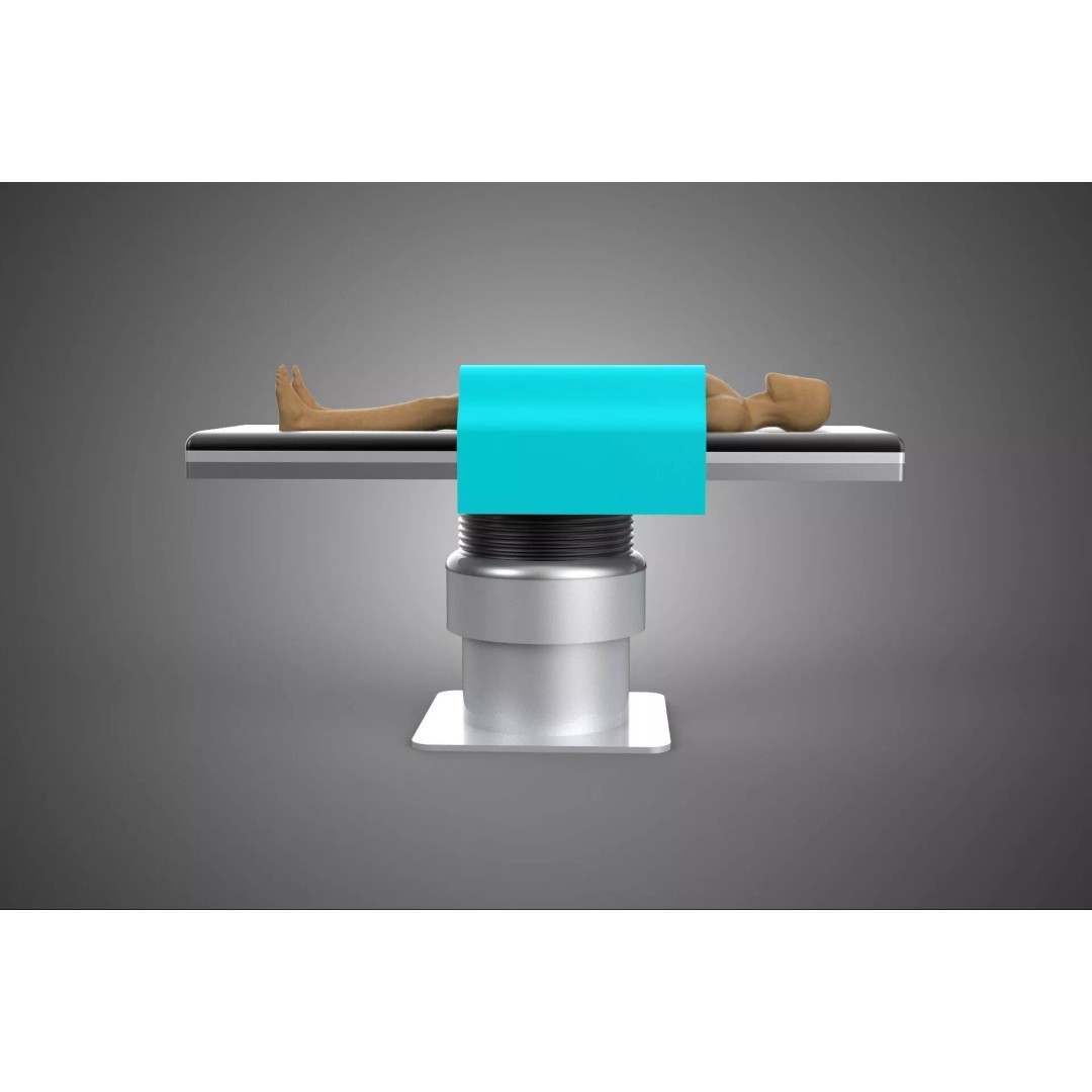 Human Body Mannequin 3D Model – Surgical Table with Sterile Drape, FBX - View 2