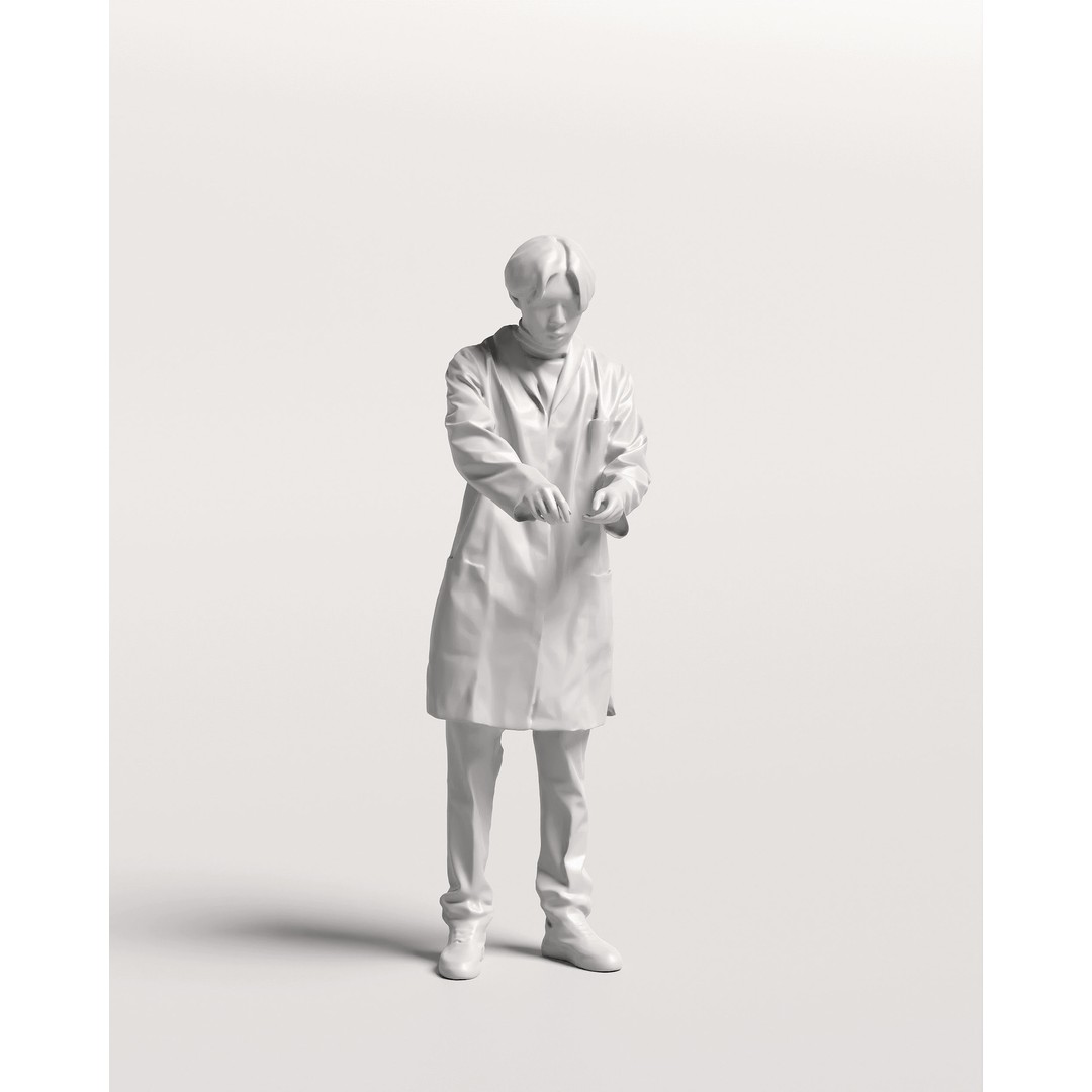 Humano Scientist 3D Model – High Poly Medical Character, FBX - View 14
