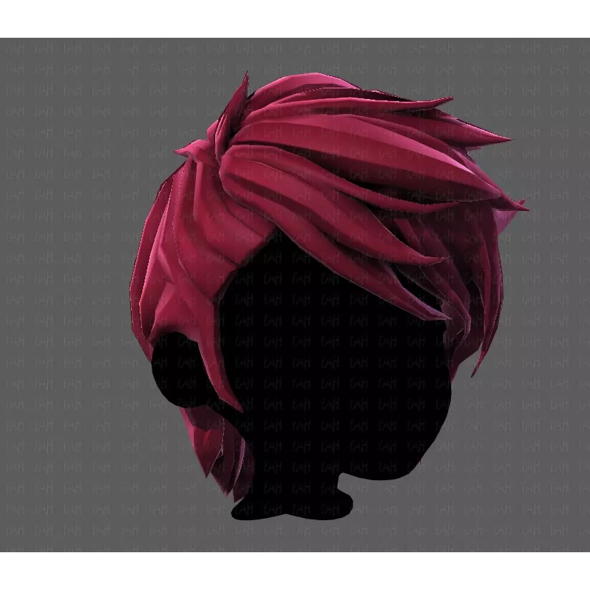 Boy Hair 3D Model – Low Poly Cartoon Style for Animation - View 20