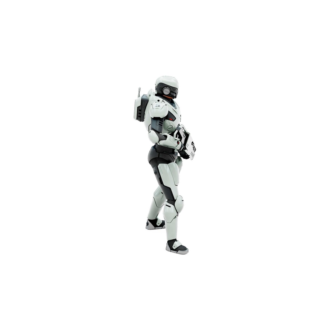 Cyborg SOL-20 3D Model – Rigged Sci-Fi Character for Animation - View 10