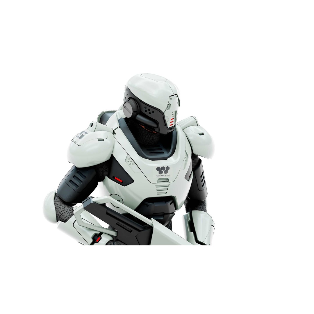 Cyborg SOL-20 3D Model – Rigged Sci-Fi Character for Animation - View 25