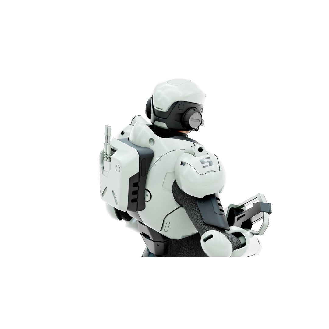 Cyborg SOL-20 3D Model – Rigged Sci-Fi Character for Animation - View 26