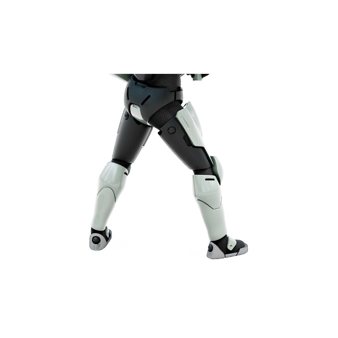 Cyborg SOL-20 3D Model – Rigged Sci-Fi Character for Animation - View 27